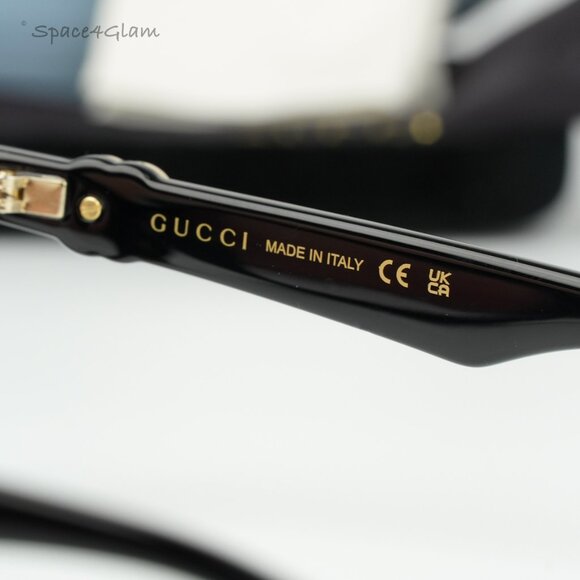 BRAND NEW Gucci GG1536O 001 Black Square Women Eyeglasses GG 1536O - Picture 10 of 11